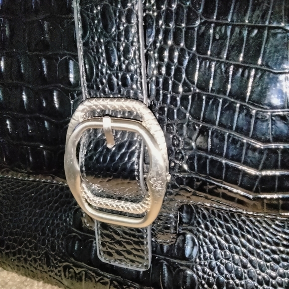 Jessica Simpson Patent Animal Print Clutch - Picture 3 of 8